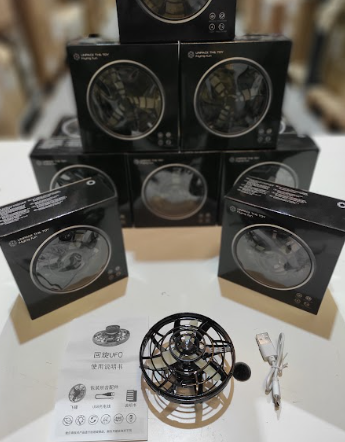 Mini OVNI con Luz Spinner con carga USB-Negro - additional image 6