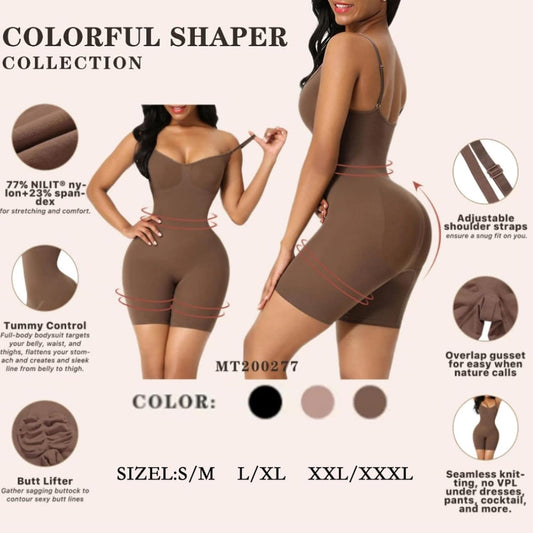 Boby sin costuras para mujer marron L/XL